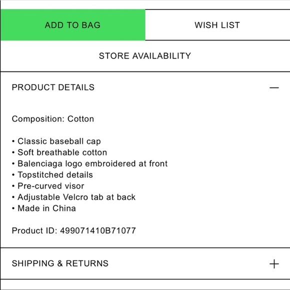 Classic Baseball Cap with Balenciaga embroidered logo - Picture 6 of 6